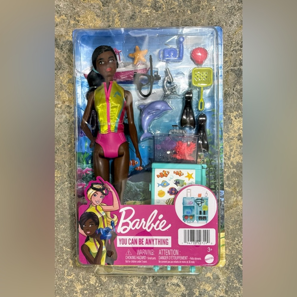 Barbie You Can Be Anything Marine Biologist Dolphin New in Package NIB